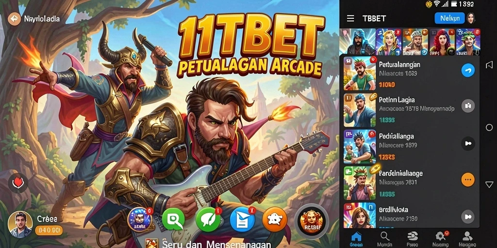 Screenshot gameplay 11TBET yang seru dan penuh warna.