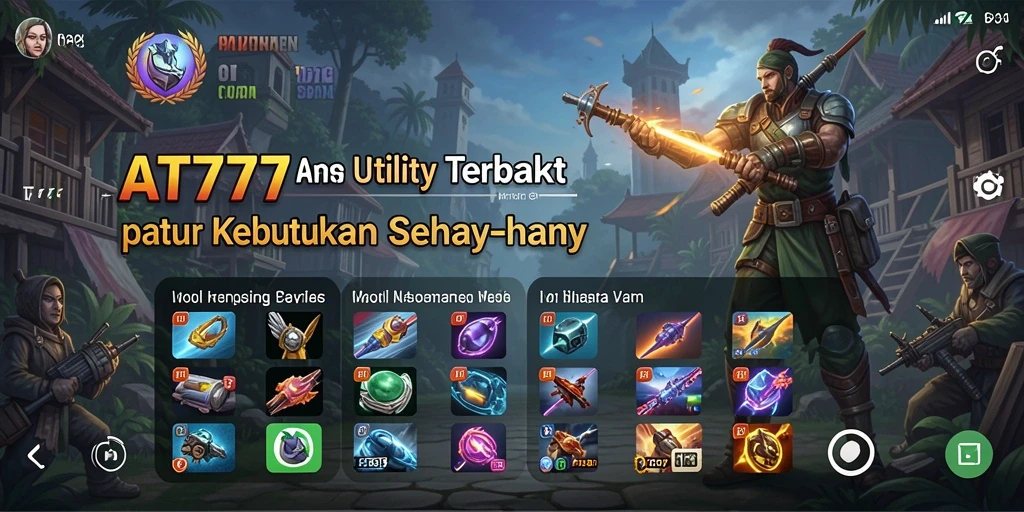Tampilan antarmuka AT777 yang menarik dan mudah digunakan.