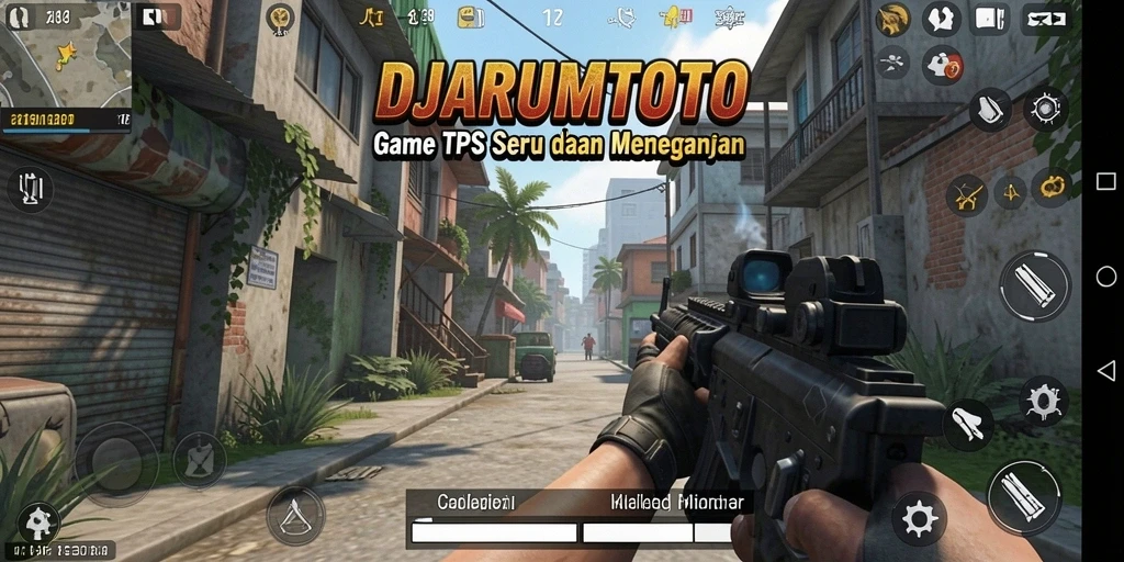 Tampilan gameplay seru dari DJARUMTOTO dalam pertempuran TPS.