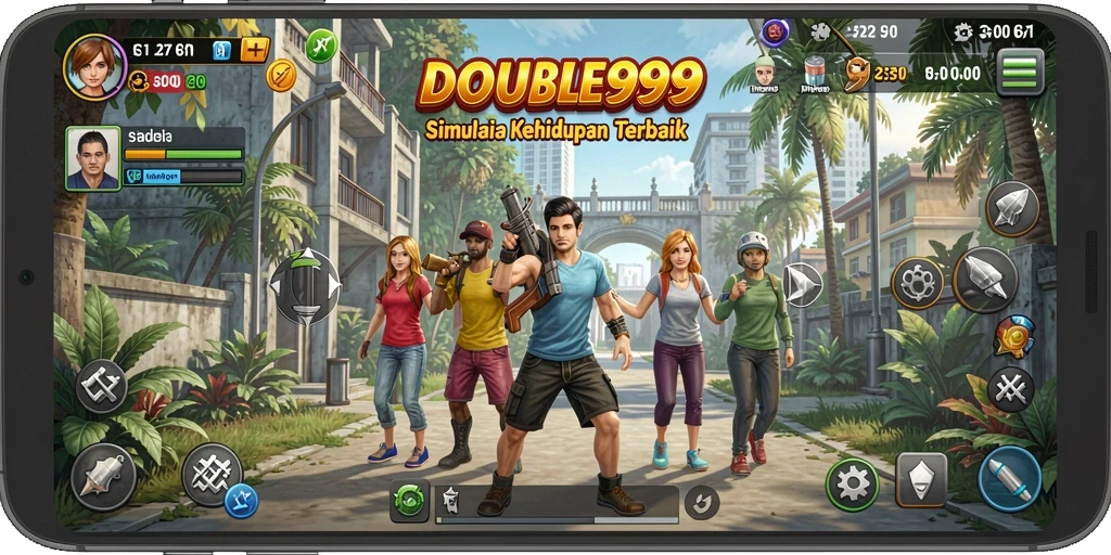 Screenshot gameplay DOUBLE999 yang menarik dan interaktif.