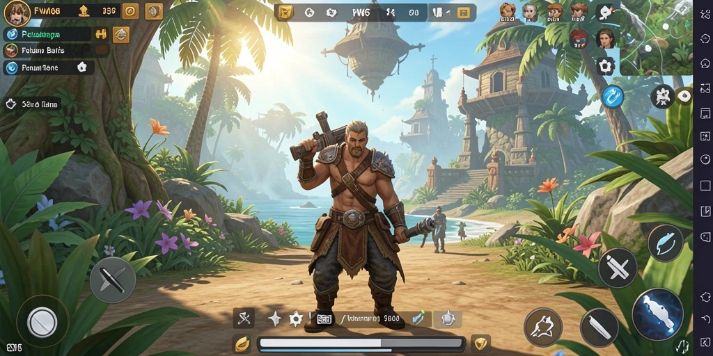 Tangkapan layar dari gameplay FW66 menunjukkan dunia terbuka yang luas dan detail.