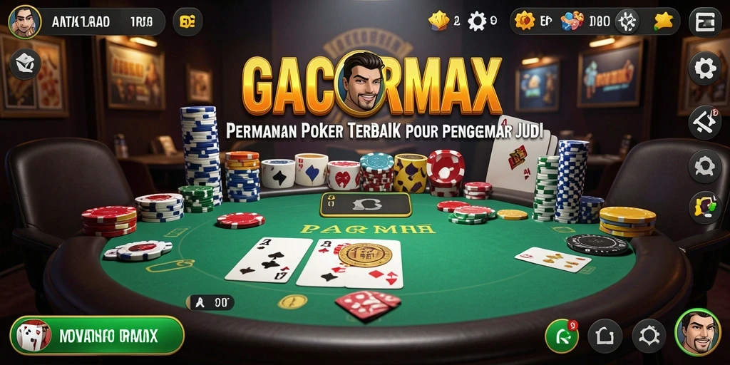 Tampilan gameplay Poker dalam GACORMAX yang seru dan menarik.