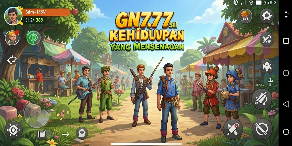 Tangkapan layar gameplay GN777 yang menampilkan kehidupan virtual yang nyata.