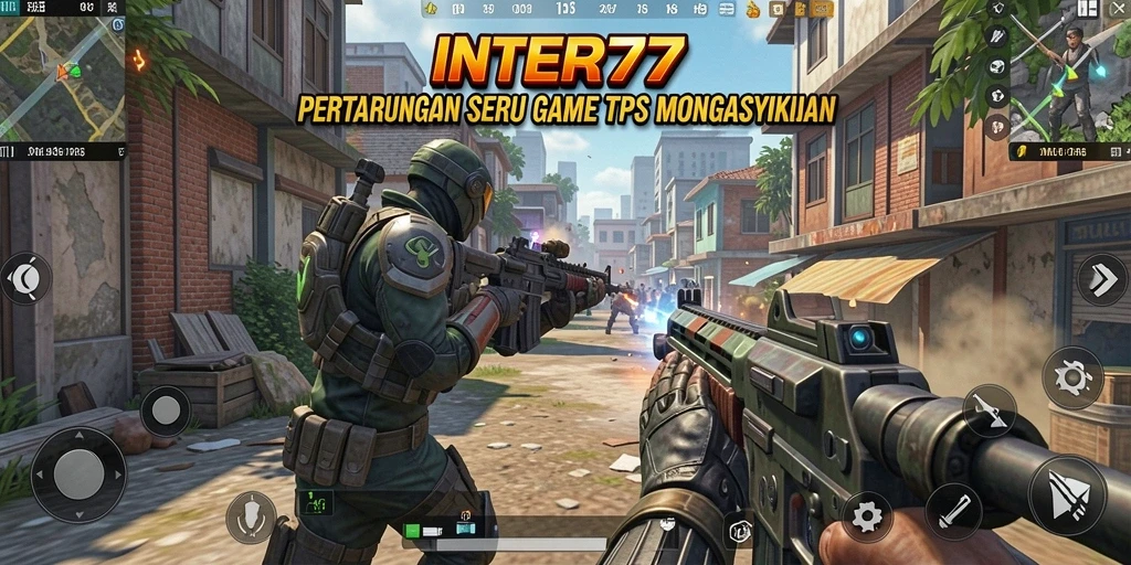 Tampilan gameplay TPS yang mendebarkan dalam INTER77.