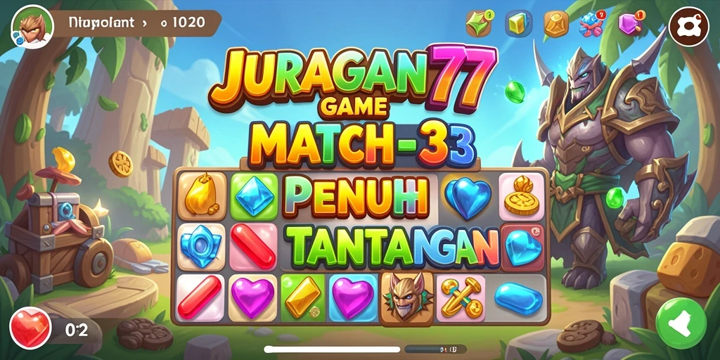 Tampilan gameplay seru dari JURAGAN77 dengan grafis cerah dan menarik.