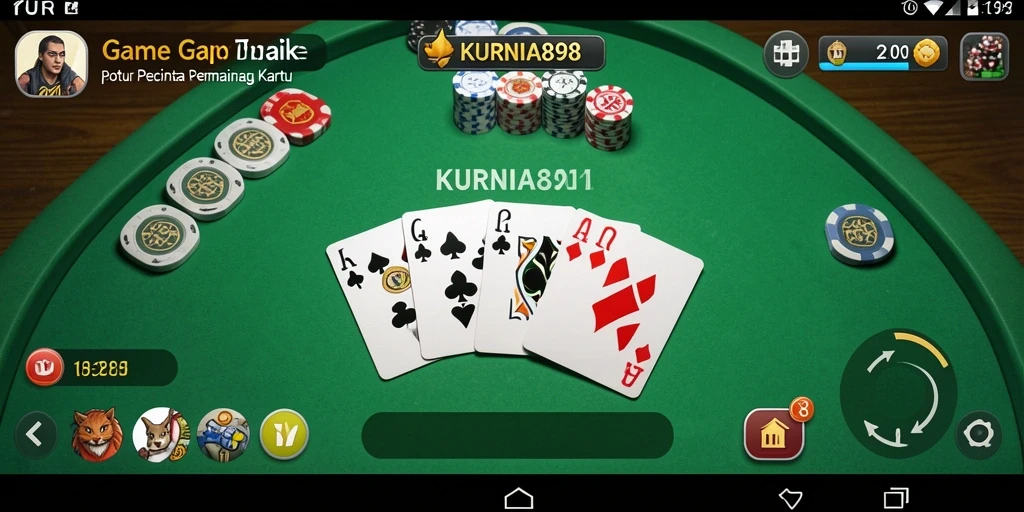 Tampilan gameplay seru dari KURNIA898 saat bermain Gaple.