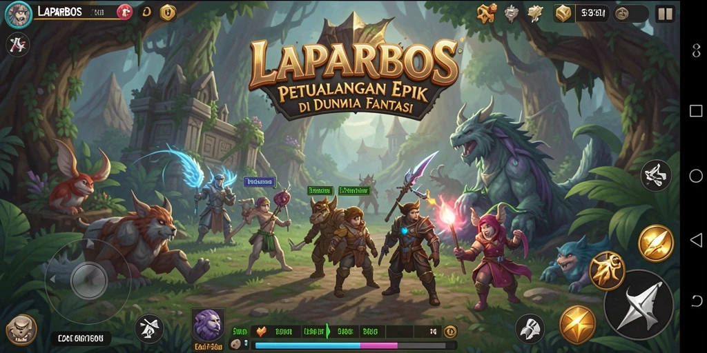 Gameplay LAPARBOS yang seru dan penuh tantangan.