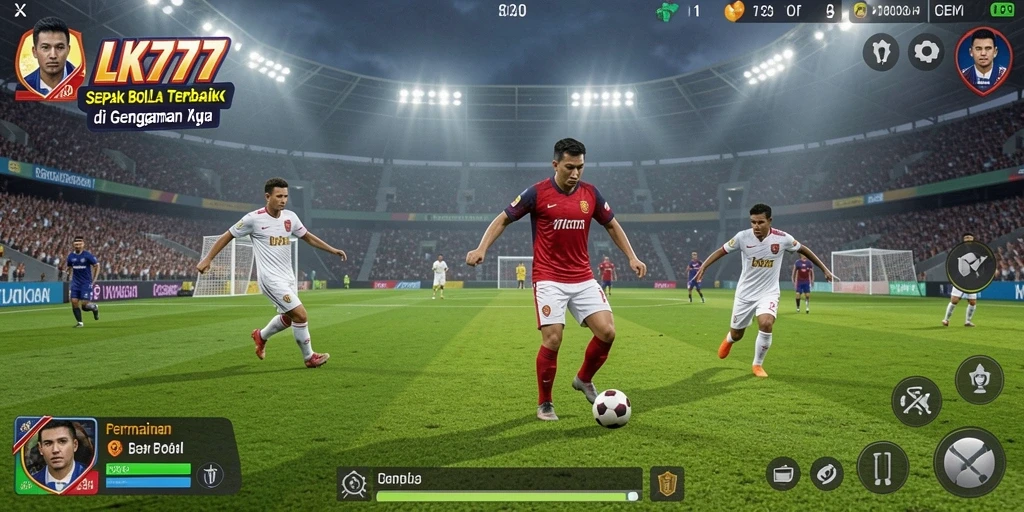 Menampilkan gameplay yang seru dalam LK777 dengan aksi sepak bola yang mendebarkan.