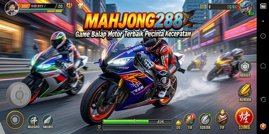 Gameplay seru balapan motor di MAHJONG288 dengan grafik menakjubkan.