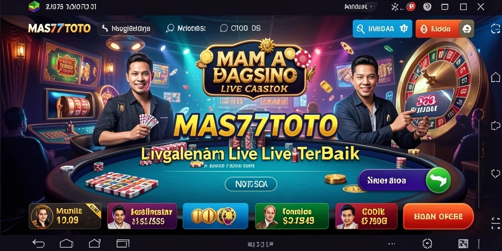 Tampilan gameplay seru di aplikasi Live Casino MAS77TOTO.