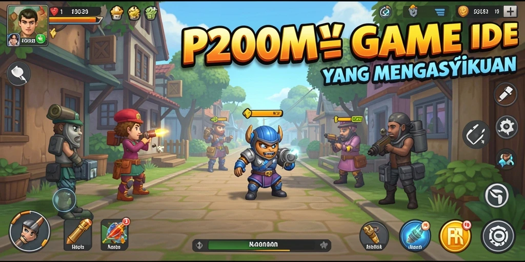 Tampilan gameplay P200M yang menarik dan menawan di dunia Idle.