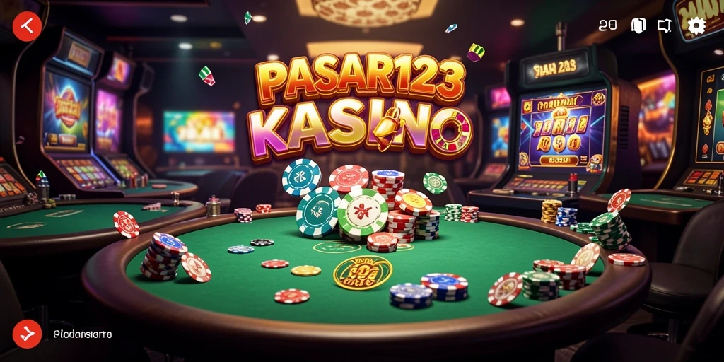 Tampilan interaktif dari gameplay Kasino di PASAR123.