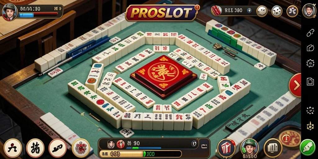 Tangkapan layar menampilkan gameplay Mahjong yang mengasyikkan.