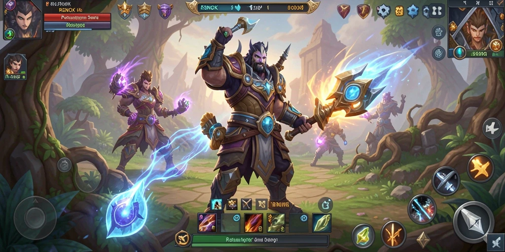 Screenshot gameplay RSNOK menampilkan pertarungan epik dalam dunia ARPG.