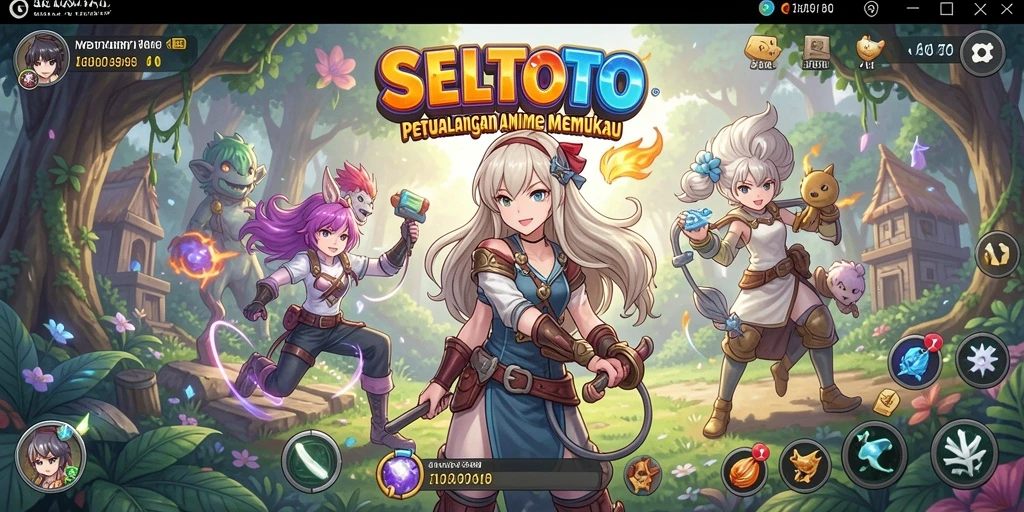 Gameplay menarik dengan karakter anime yang beragam dan menakjubkan.