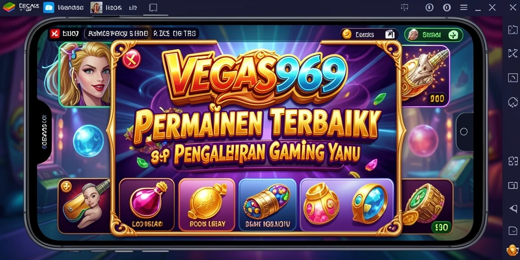 Tampilan menarik dari permainan Slot VEGAS969 yang mendebarkan.