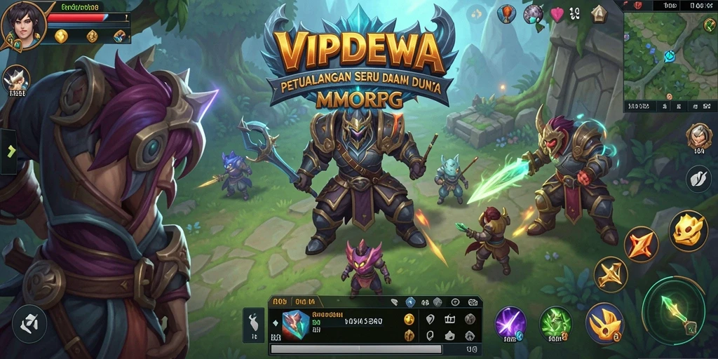 Screenshot gameplay yang memperlihatkan aksi seru dalam VIPDEWA.
